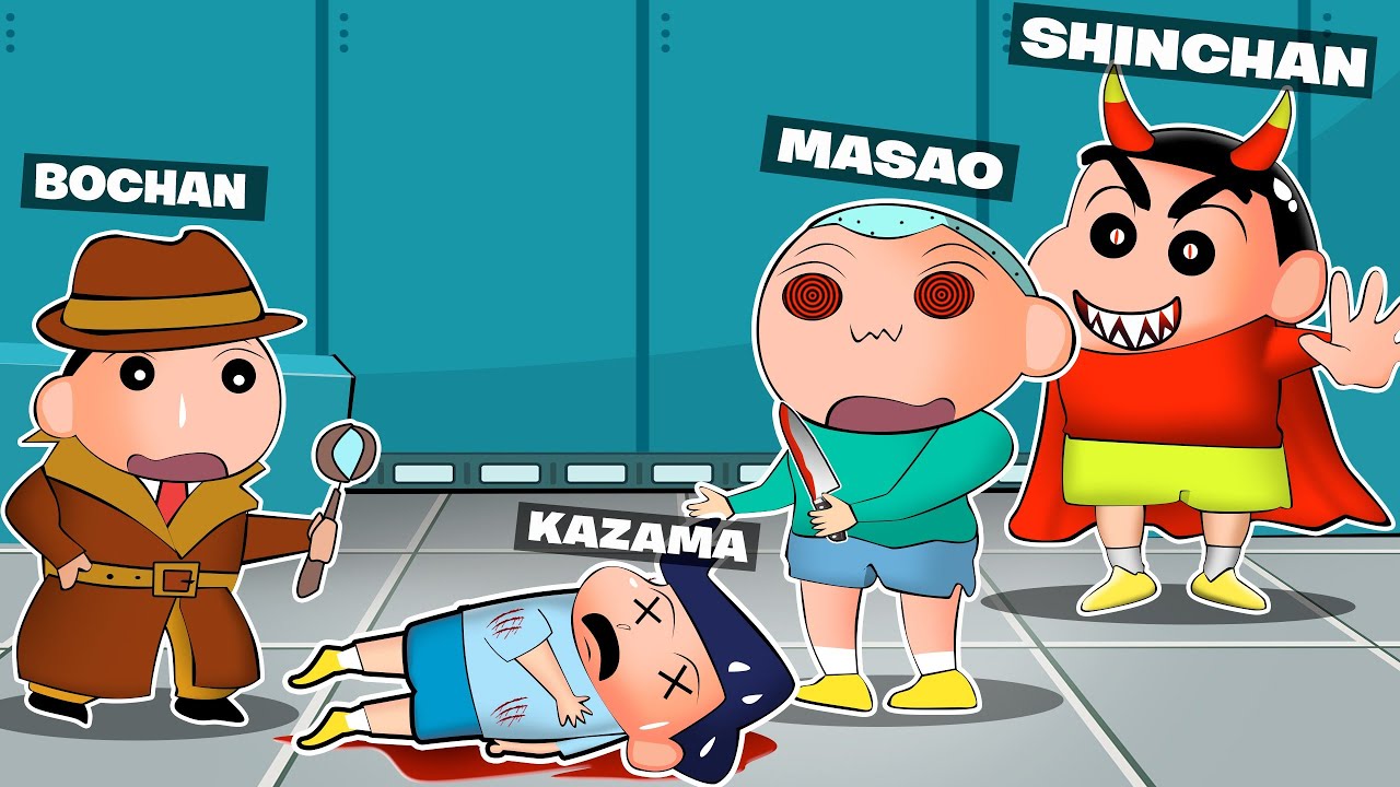 Shinchan Hypnotized Masao And Killed Kazama In Super Sus 😱🔥 | Shinchan playing Among Us 3D 😂 | Funny