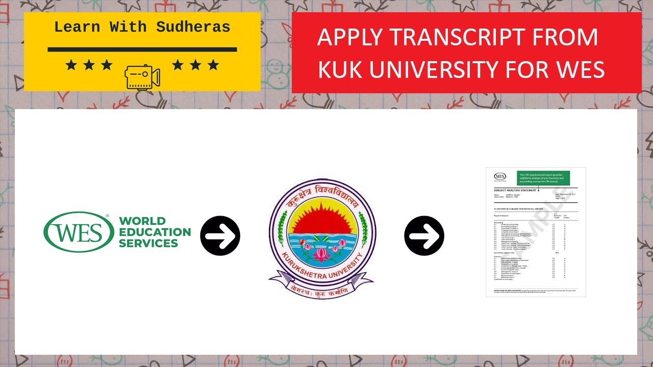 How to apply Transcript from Kurukshetra University for WES Canada