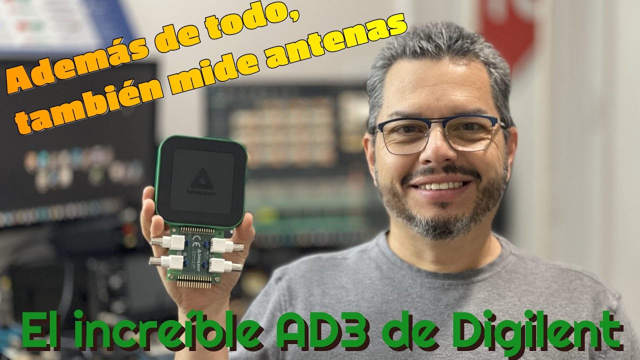 Midiendo mi antena  con el increíble AD3 de Digilent