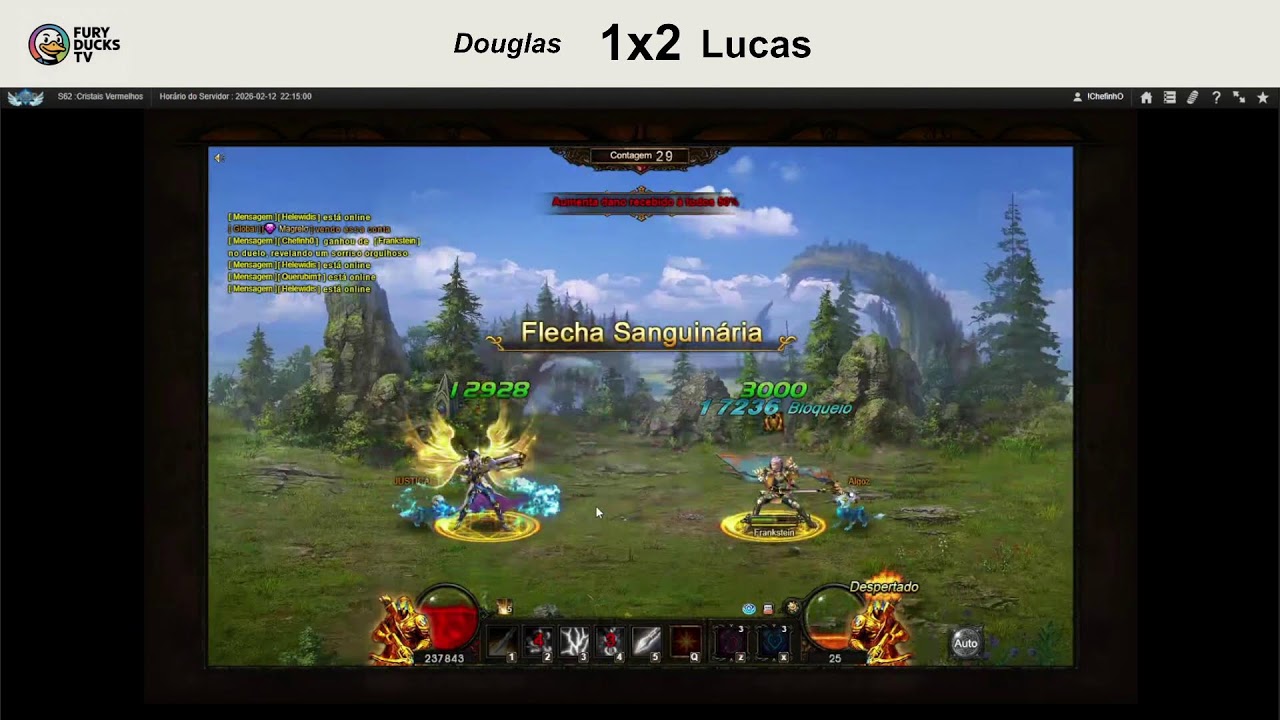 ⚔️ LEGEND ONLINE CLASSIC | CDX 1 FASE - 2 NOITE | 12/02/26