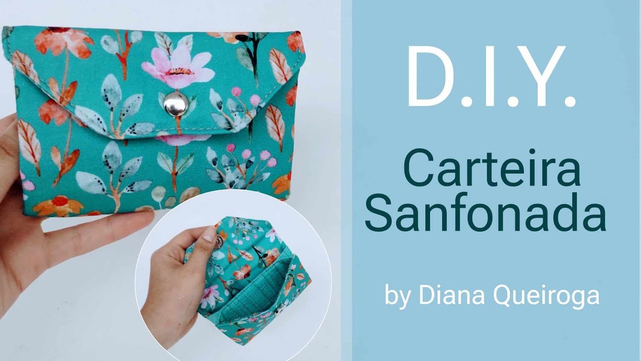 Carteira Sanfonada + Fácil do Mundo #costura #tutorial #diy