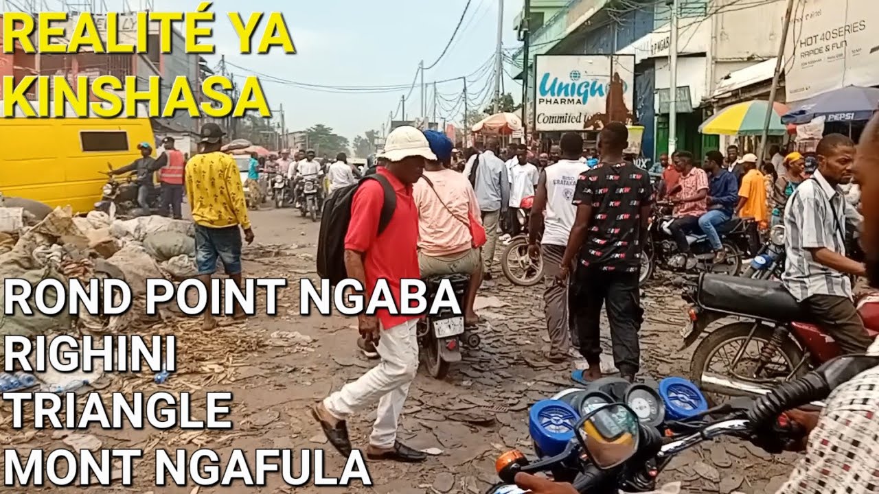 VILLE DE KINSHASA: MONT NGAFULA,RIGHINI,TRIANGE,RONT POINT NGABA