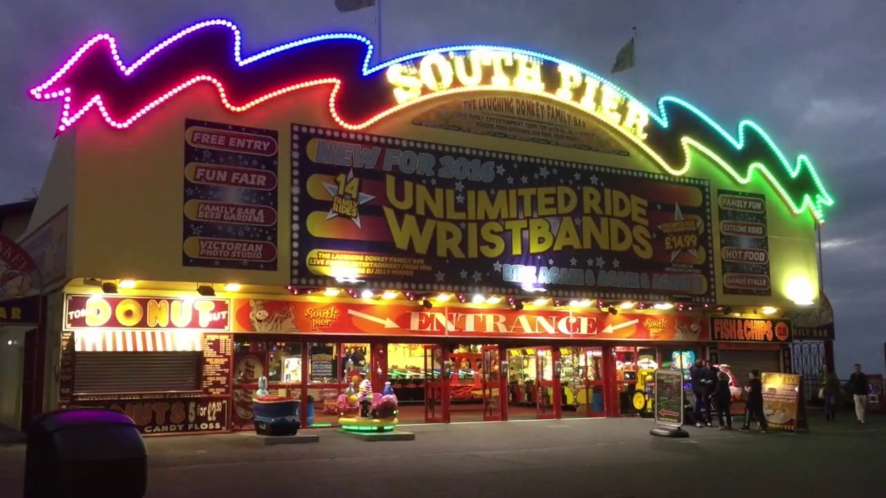 Blackpool South Pier full walk through