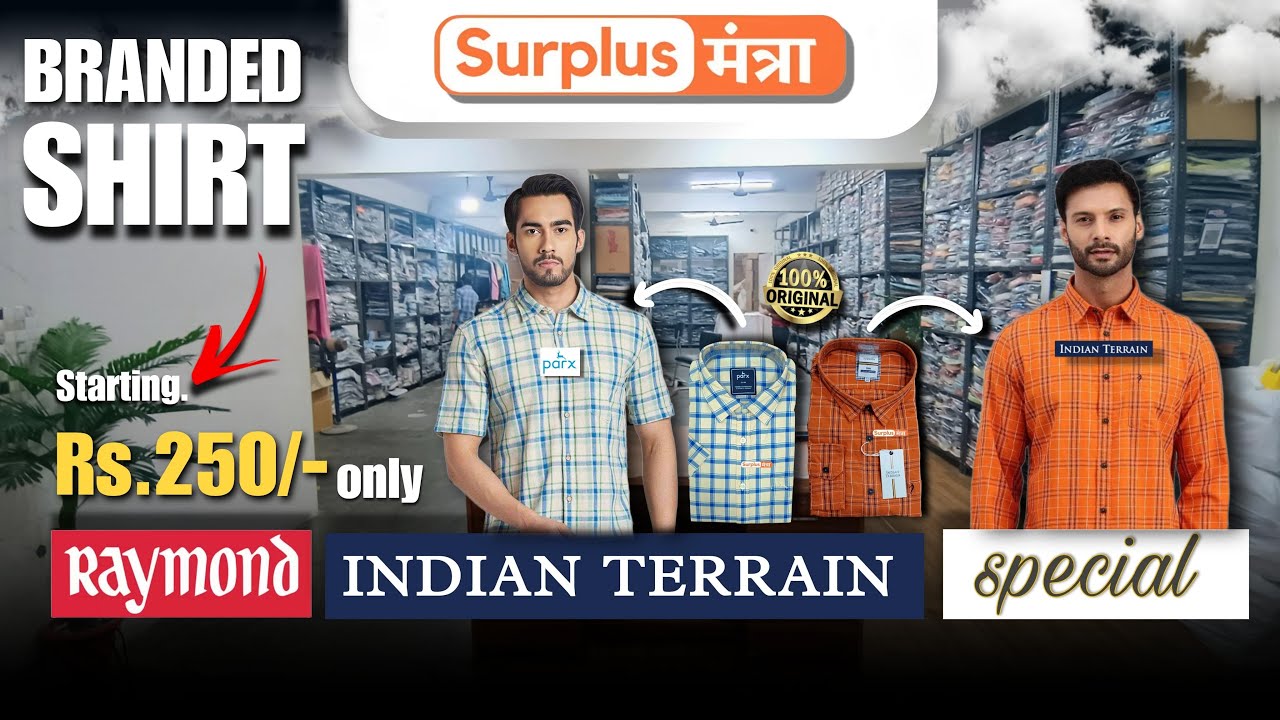 ₹250 Shirts |100% Original Stock with Brand Bill || Surplus Garments Warehouse |Surplus Mantra |