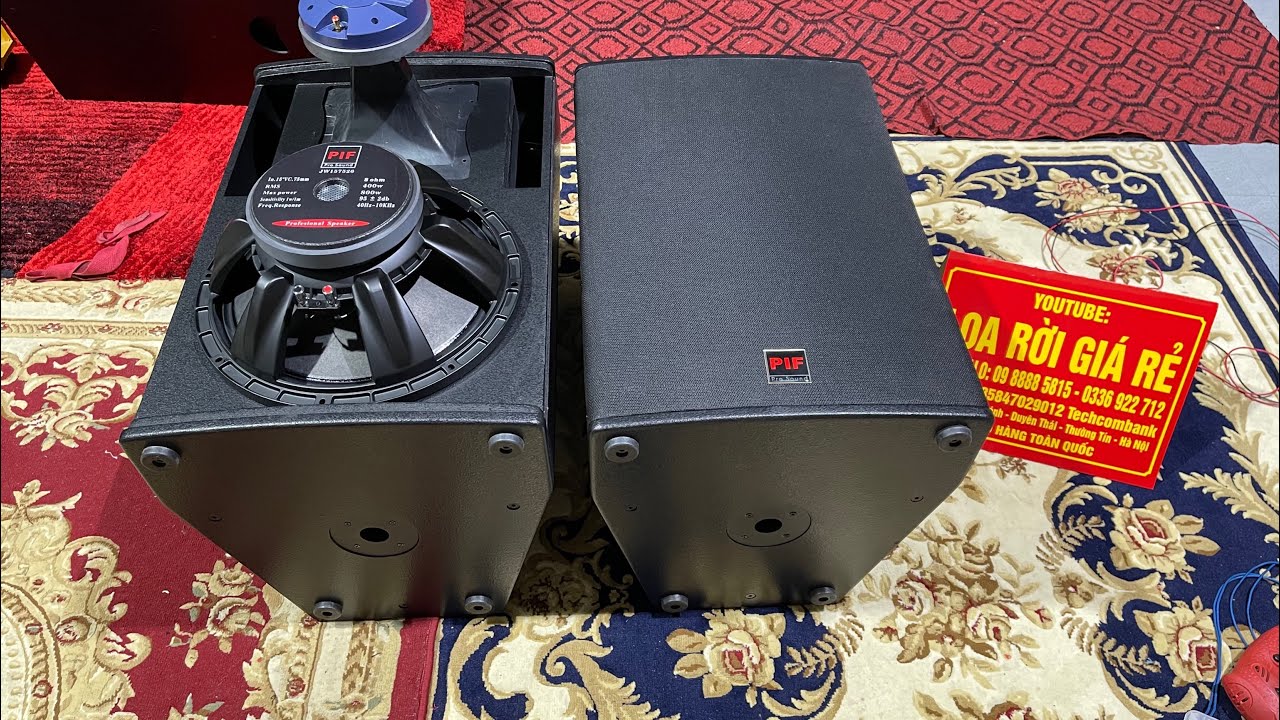 Loa Fun 40 PIF, từ 190 coil 76 + Trec 750, o&aacute;nh căng + karaoke cực hay, mới nhất 2022, lh 0988885815