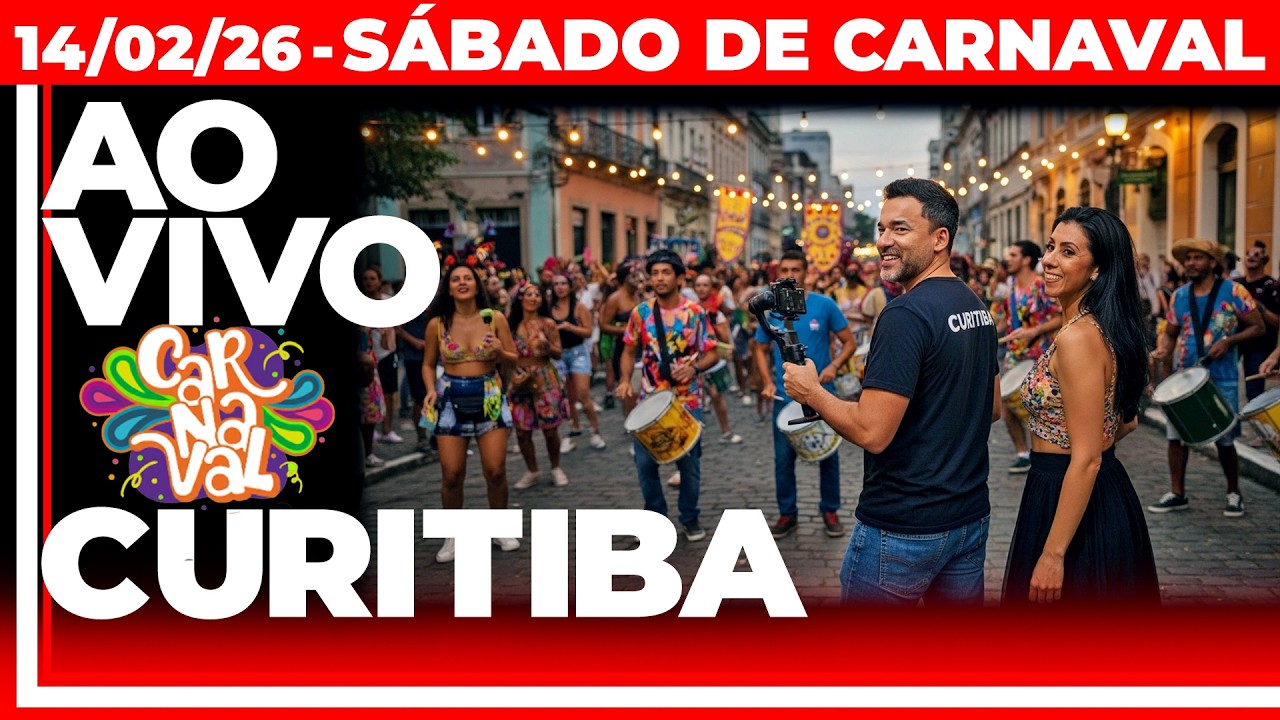 CURITIBA AO VIVO - É CARNAVAL NO CENTRO DA CIDADE