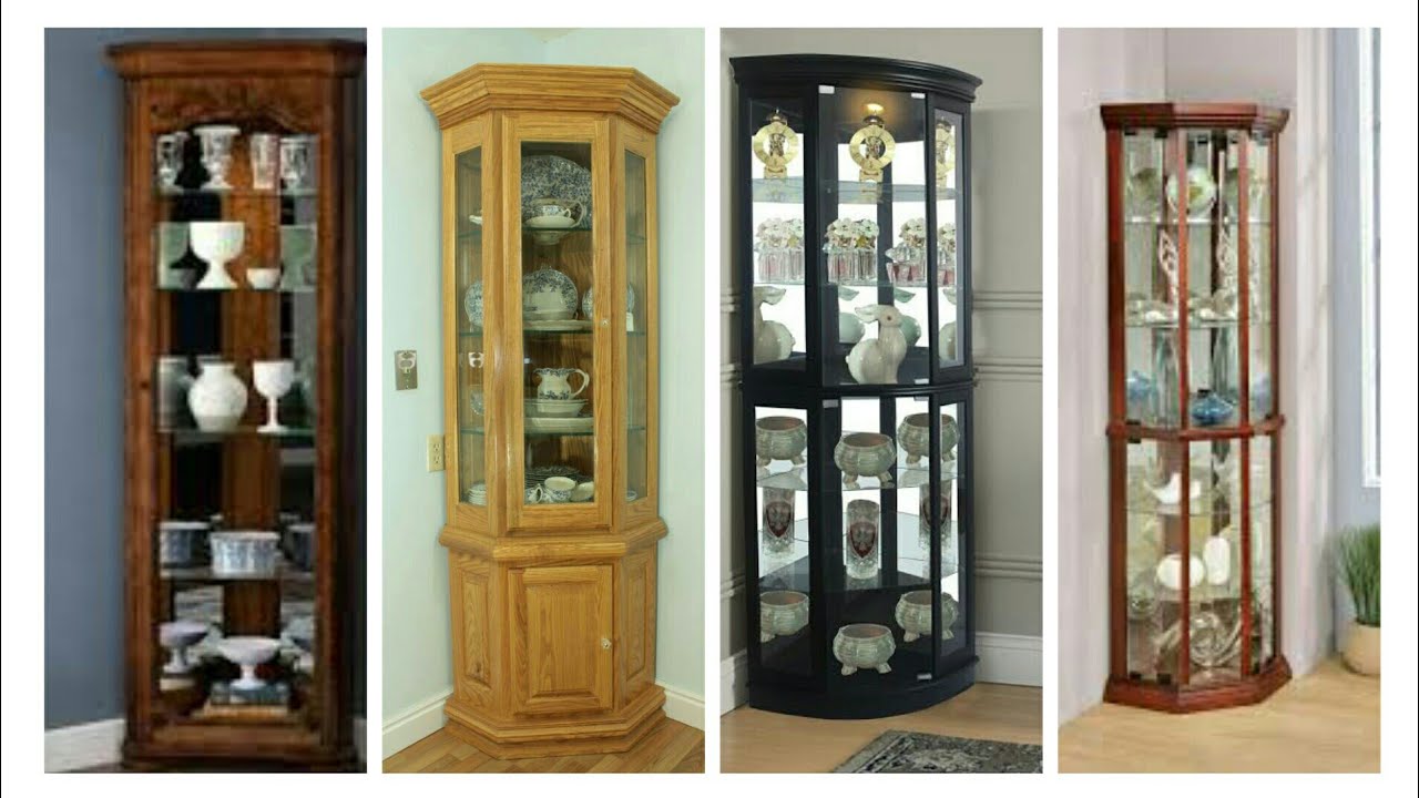 50+Modern corner display cabinet designs|| wooden glass -made corner showcase design ideas