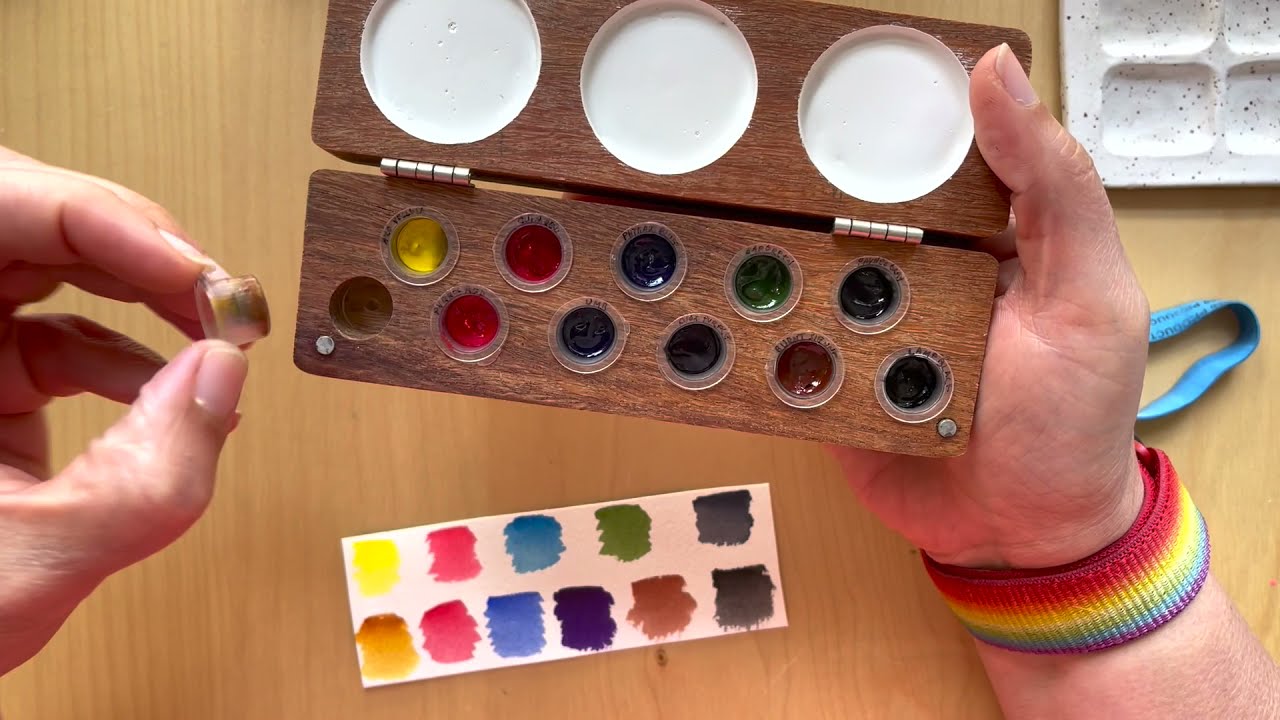 A TOUR OF ALL MY UNIQUE WATERCOLOR PALETTES