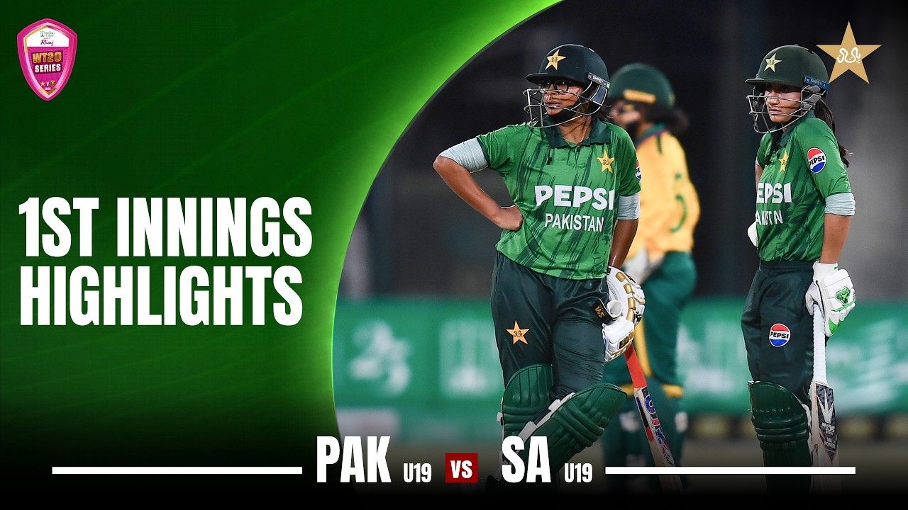 1st Innings Highlights | Pakistan Women U19 vs South Africa Women U19 | 2nd T20 | MZG1U