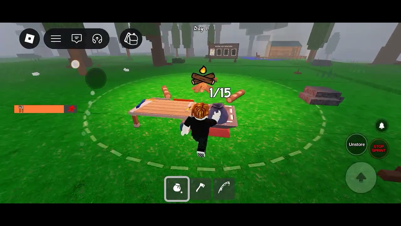 Playing 99 night in the forest in (Roblox)@speedcarl