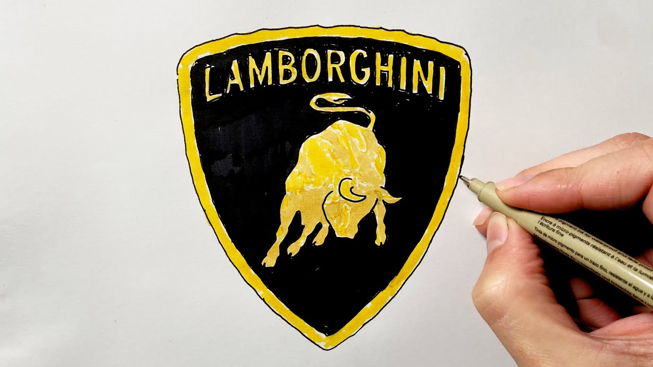 How to Draw the Lamborghini Logo