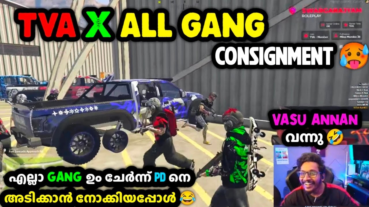 TVA X ALL GANG💀CONSIGNMENT🥵VASU ANNAN വന്നു 🤣എല്ലാ GANG ഉം ചേർന്ന് PD നെ അടിക്കാൻ നോക്കിയപ്പോൾ 😂