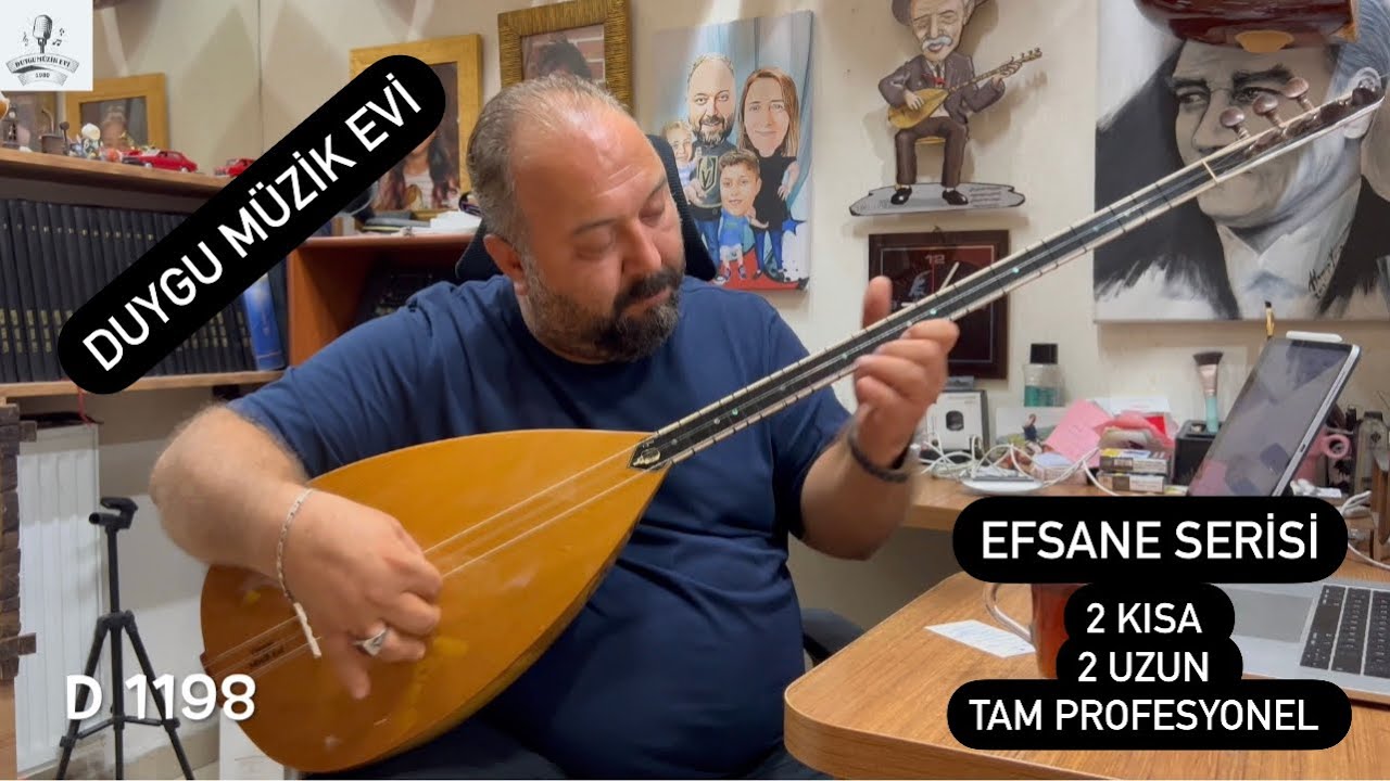 2 kısa 2 uzun birbirinden harika Efsane Serisi Oyma Dut bağlamalar (Duygu müzik evi )