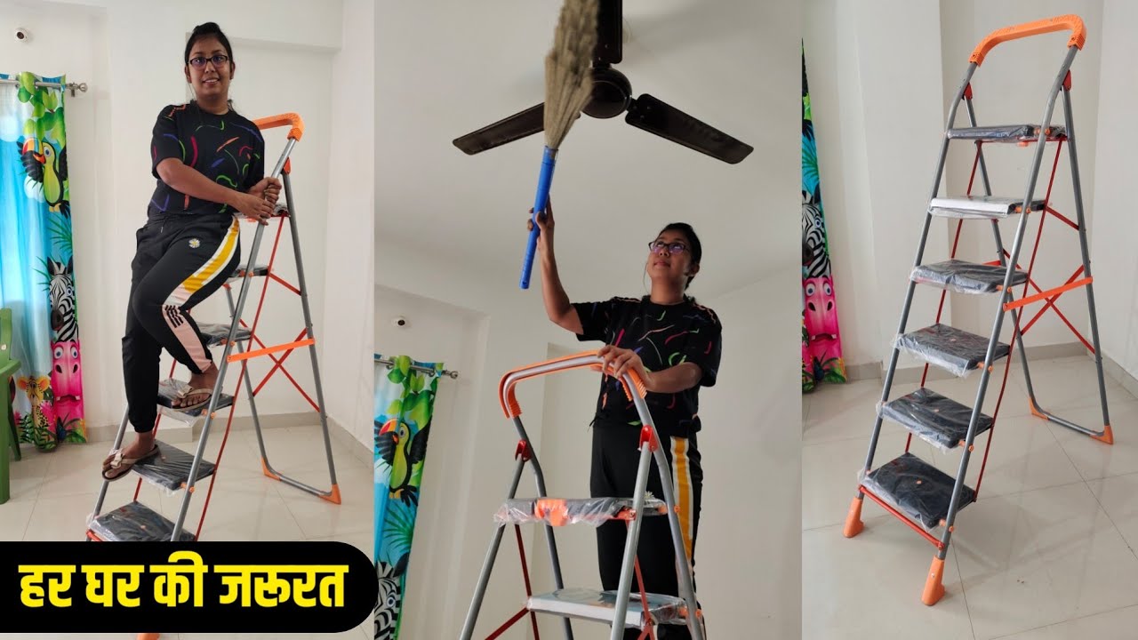 Best Ladder For Home In India | Best Aluminium Ladder Unboxing | 6 Step Ladder Best Folding Ladder