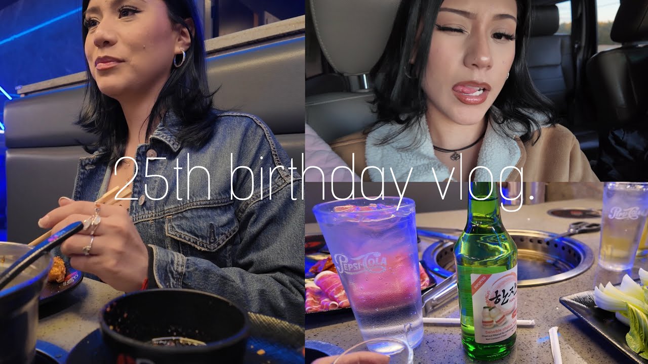 my 25th birthday vlog *bday freebies, kpot, etc*