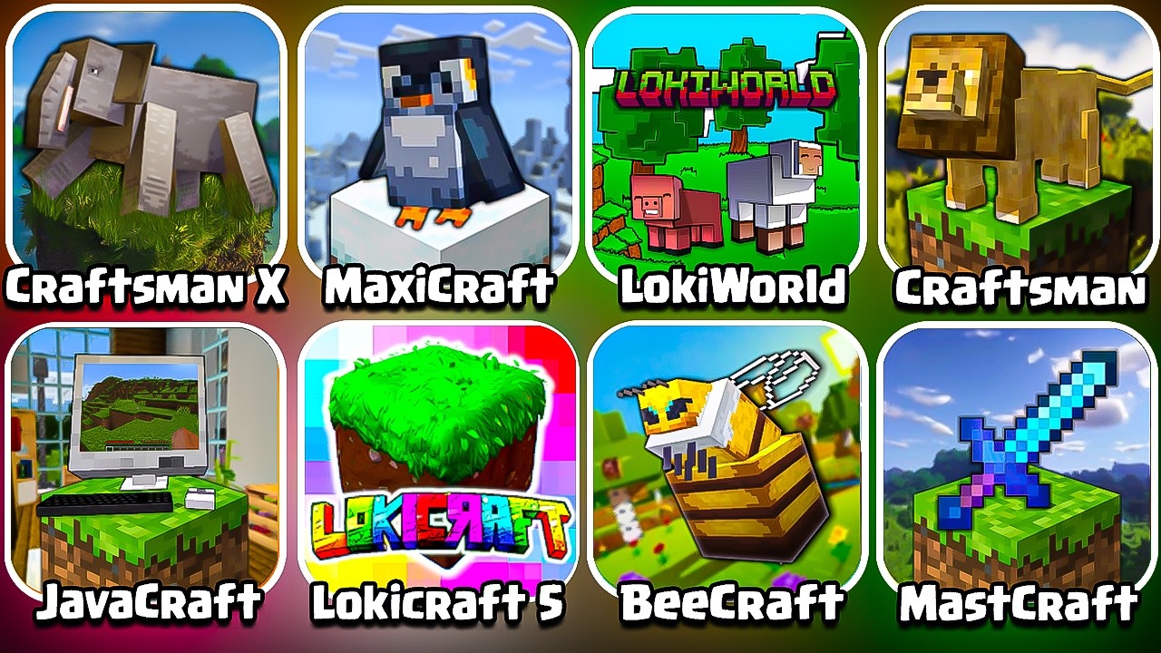 СБОРКА ИГР: MaxiCraft 5, Craftsman Adventure, LokiWorld, LokiCraft 5, MasterCraft X