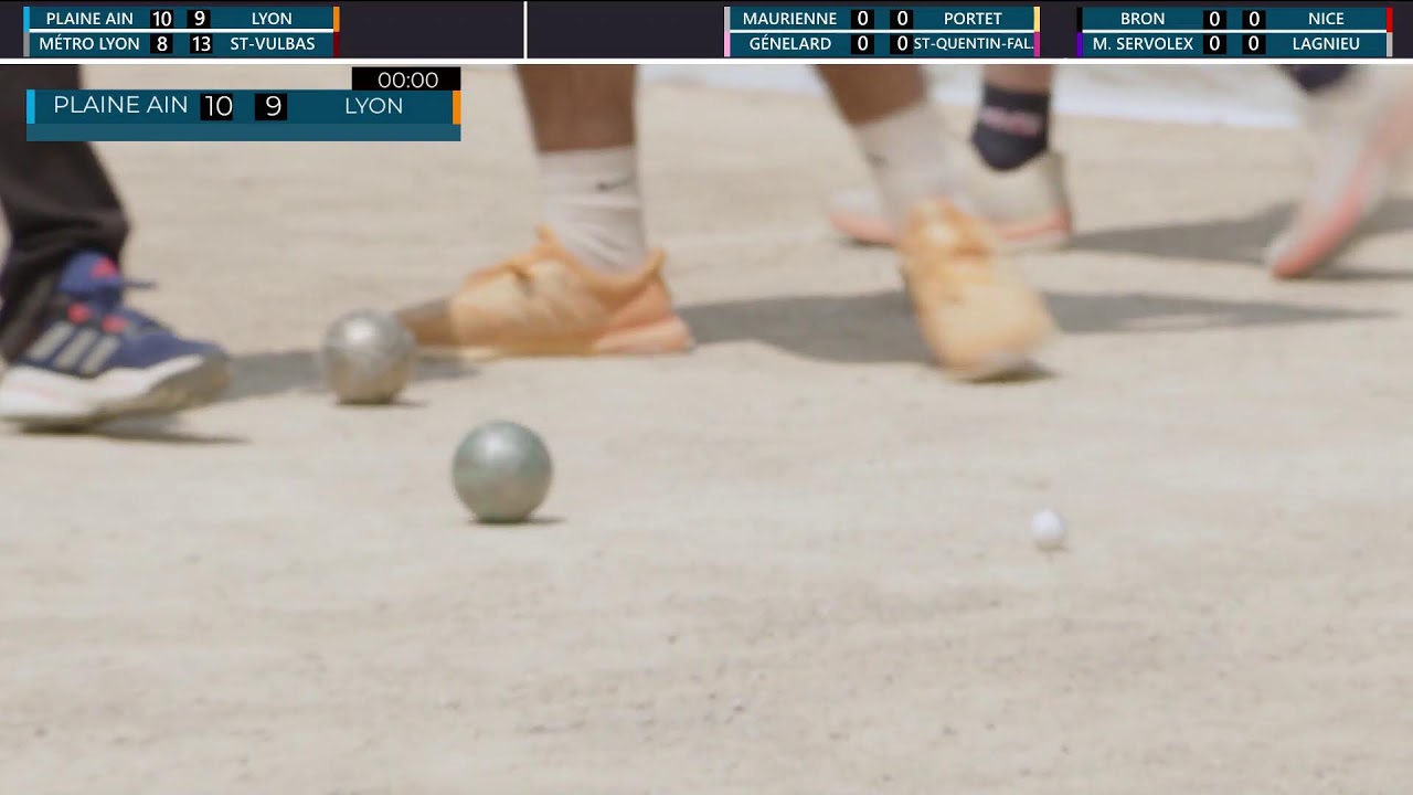 Ligue Sport-Boules M1 2025 - Étape 8 LYON - Demi Finale en direct du Parc de la Tête d'Or