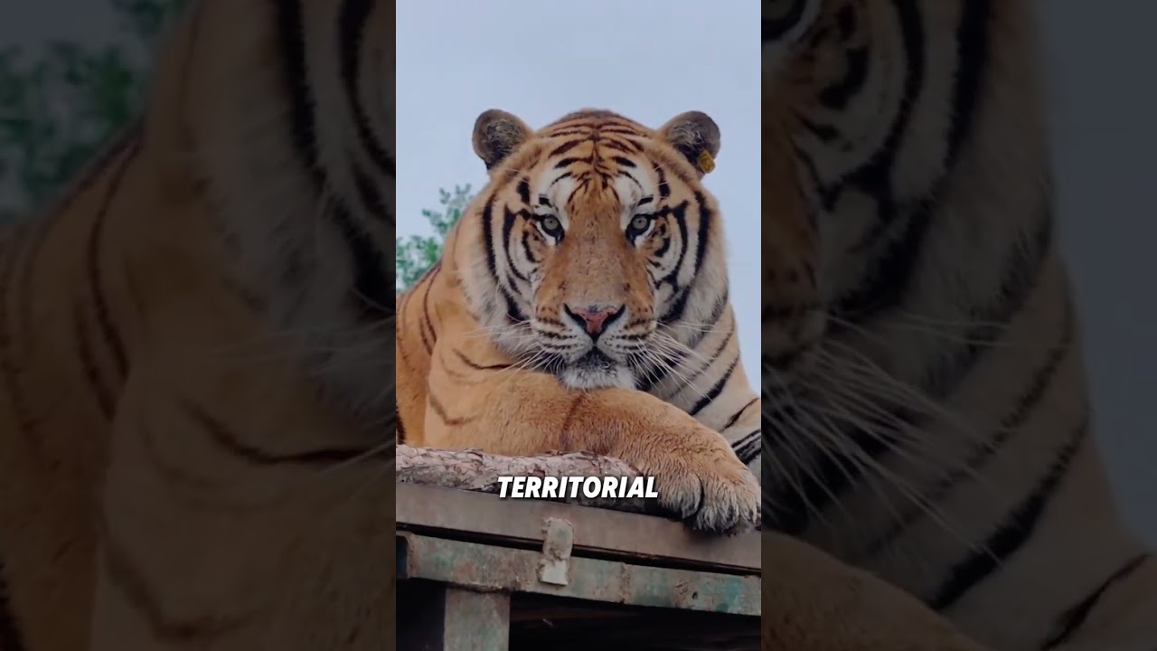 Why are tigers raised in captivity less ferocious than wild tigers?#animals #tiger #funny