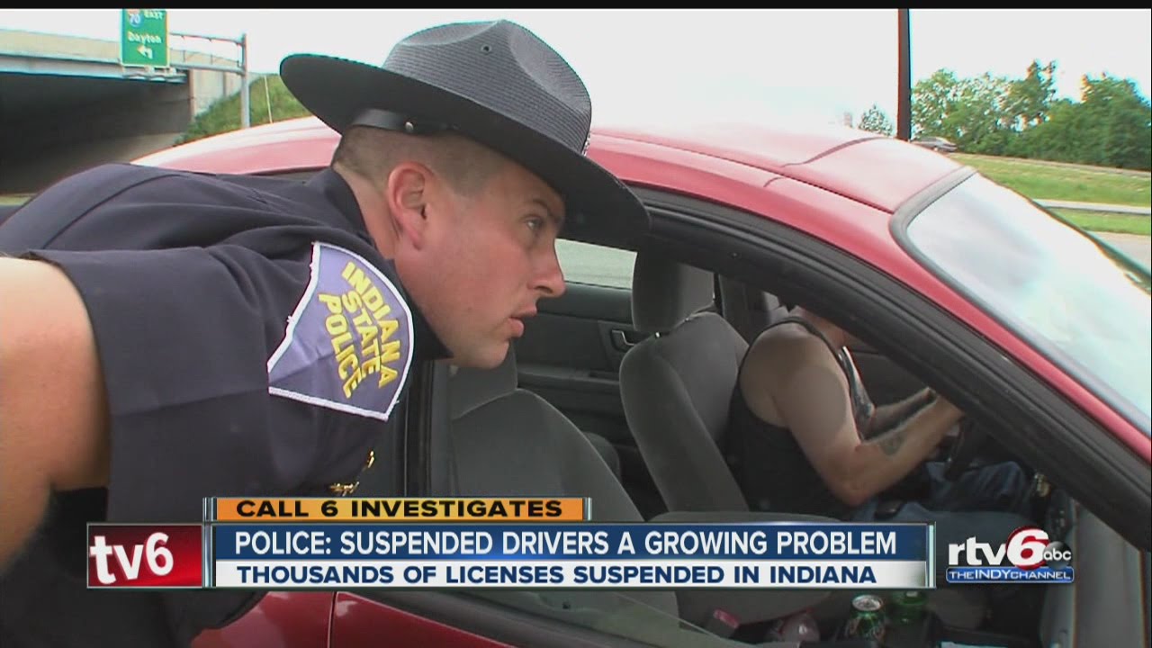 Suspended drivers: Thousands of drivers with suspended licenses still behind wheel in Indiana