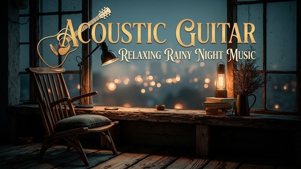 Relaxing Guitar Music - Soft Acoustic Guitar for Deep Sleeping & Study - Cozy Rainy Night Calm