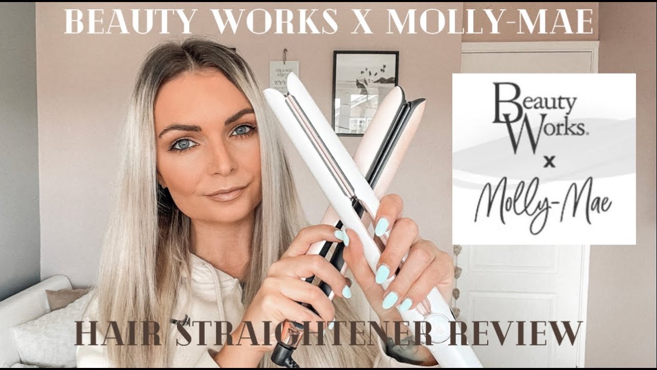MOLLYMAE X BEAUTY WORKS HAIR STRAIGHTENERS / BETTER THAN GHD’S?! / UNBOXING & HONEST REVIEW