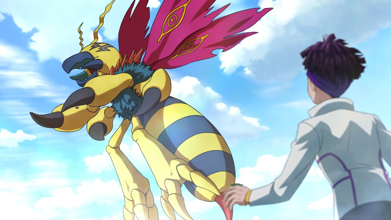 Digimon Survive Truthful Route (Chapter 4) - Kunemon Evolves to Flymon