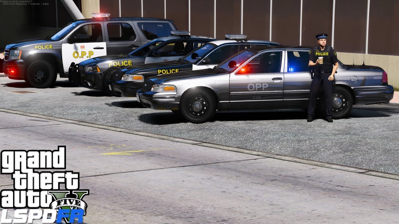 GTA 5 LSPDFR Police Mod 460 Полиция провинции Онтарио сопровождает VIP-персону | Местные банды хо...