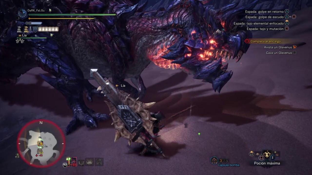 Monster Hunter World: Iceborne | Glavenus vs Hacha cargada