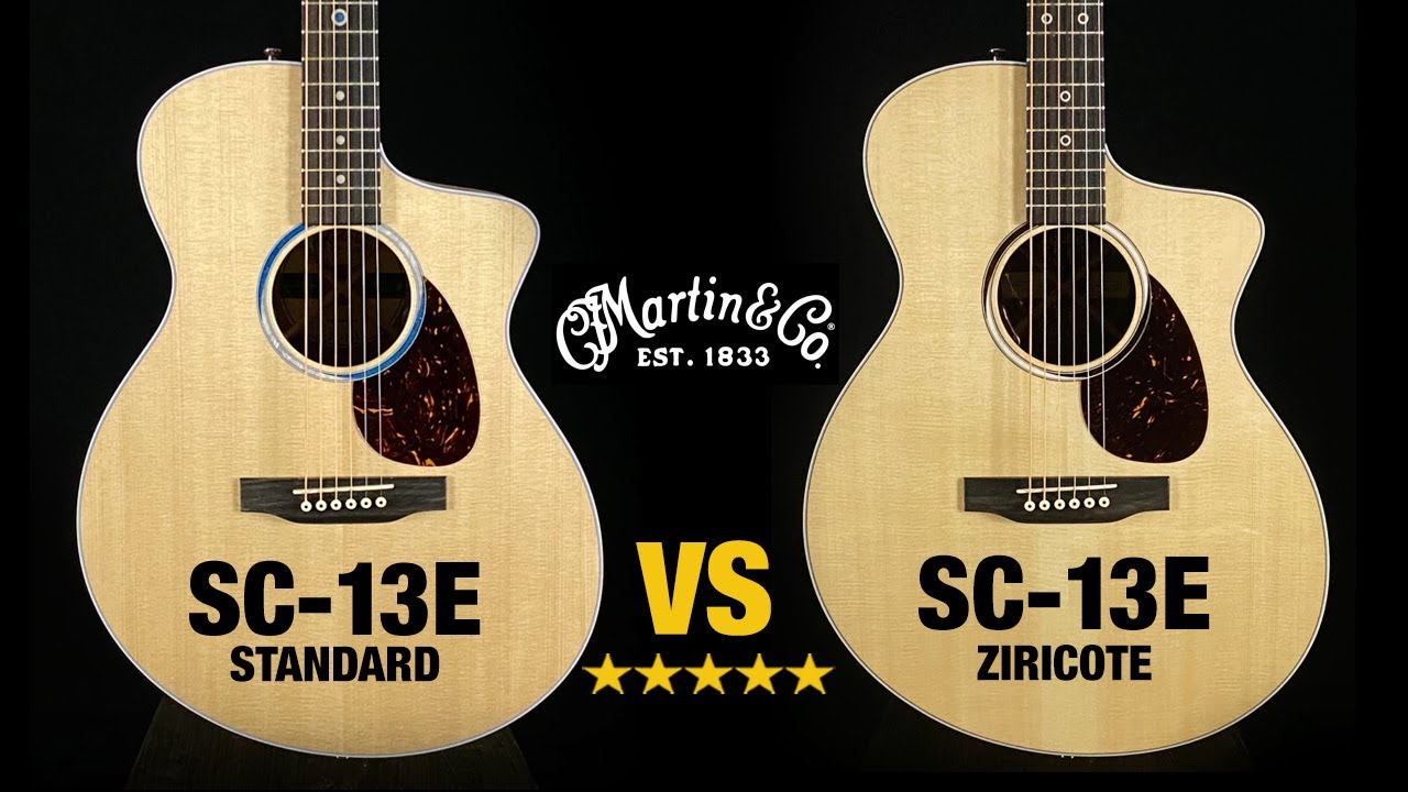Мартин SC-13e Ziricote против SC-13e Standard
