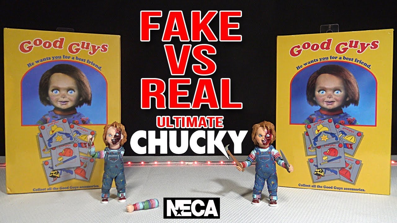 Fake Vs Real Ultimate Chucky Neca Action Figure Unboxing