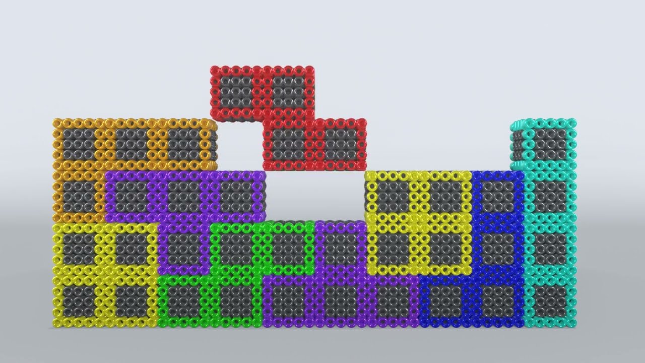 Tetris Magnetic Beads