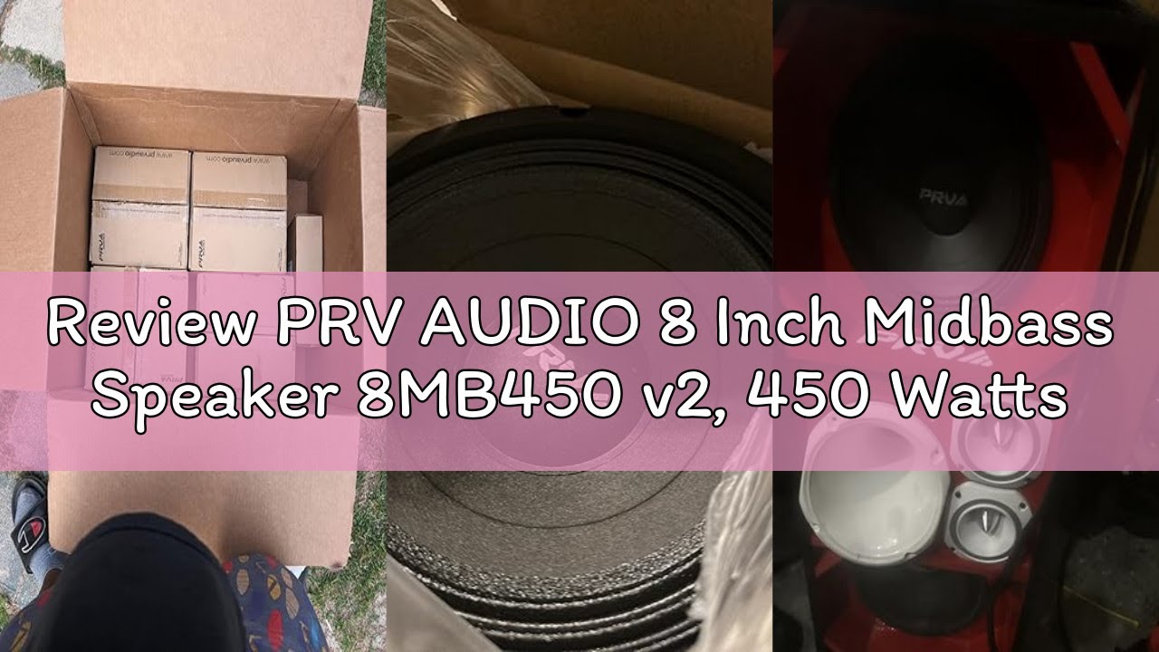 Review PRV AUDIO 8 Inch Midbass Speaker 8MB450 v2, 450 Watts, 8 Ohm, 2 Inch Voice Coil, Pro Audio Lo