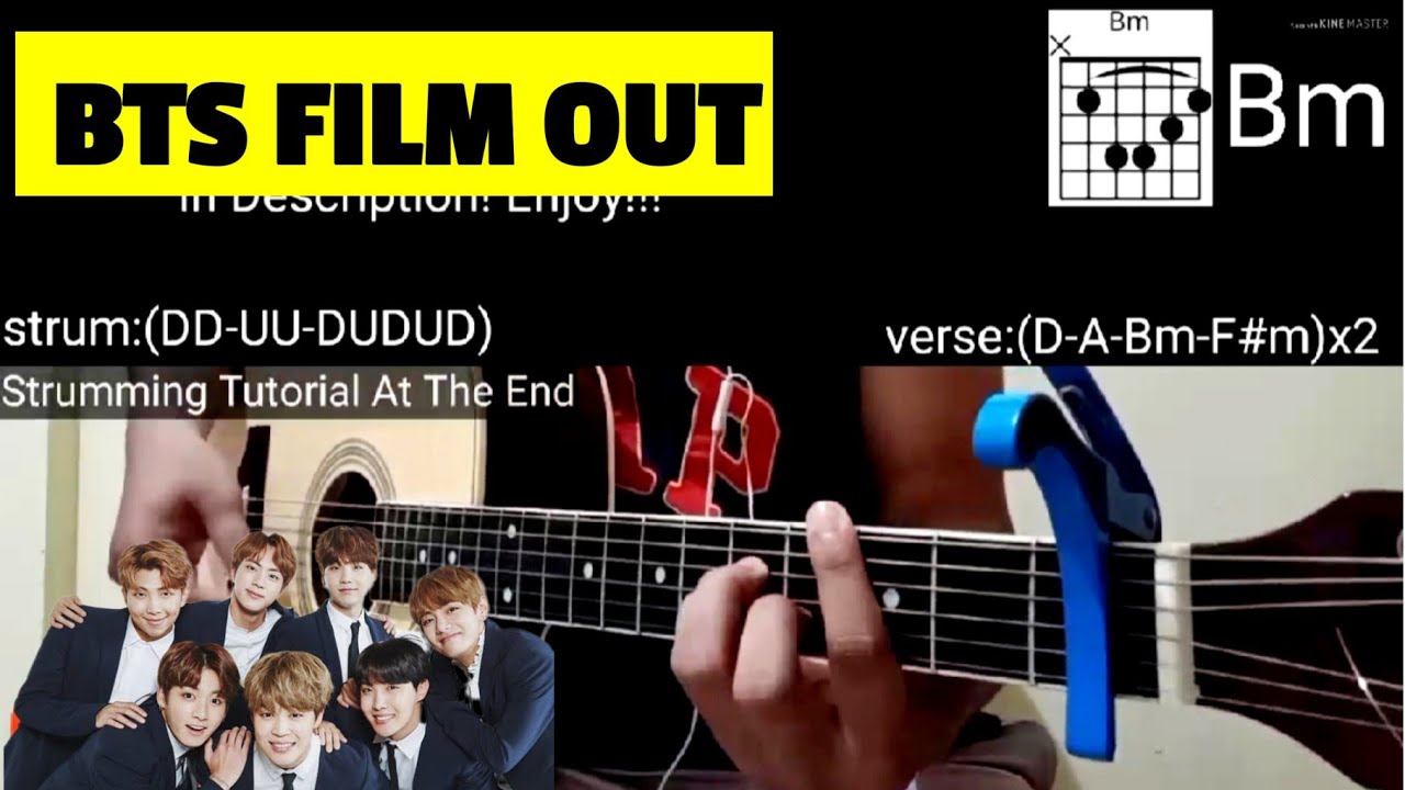 BTS FILM OUT Guitar Tutorial Cover | Lyrics, Tabs & Chords | normanALipetero