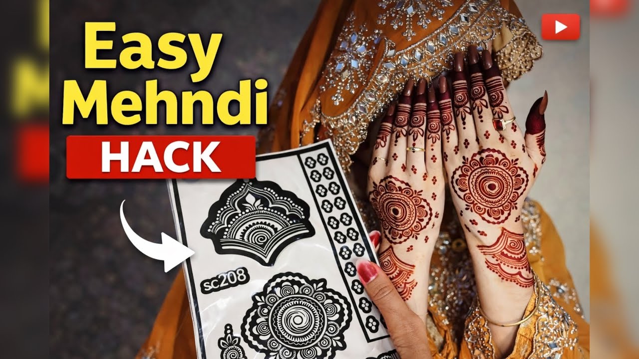 Наклейки для мехенди SC208, простые в использовании.