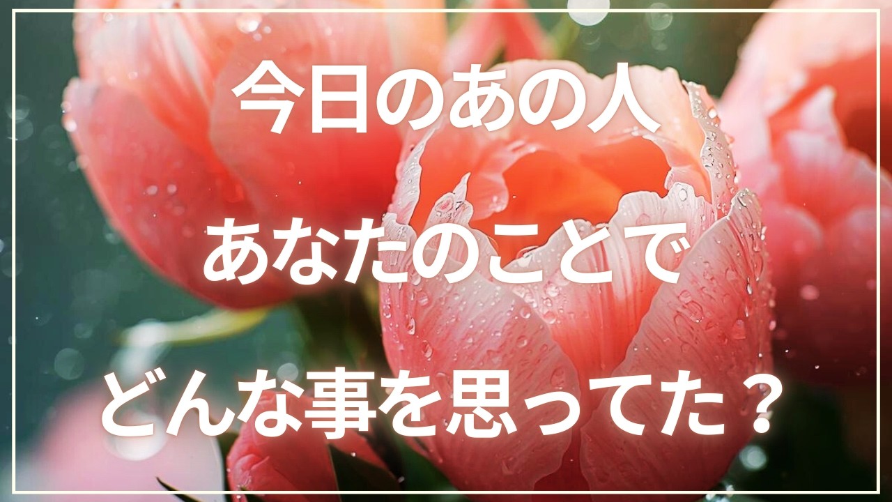 【本音が見えました】⚠︎一部辛口あり∣今日あの人があなたを想って考えていたこと🫧⭒.˚個人鑑定級🔮恋愛タロット占い🪄๋🫧
