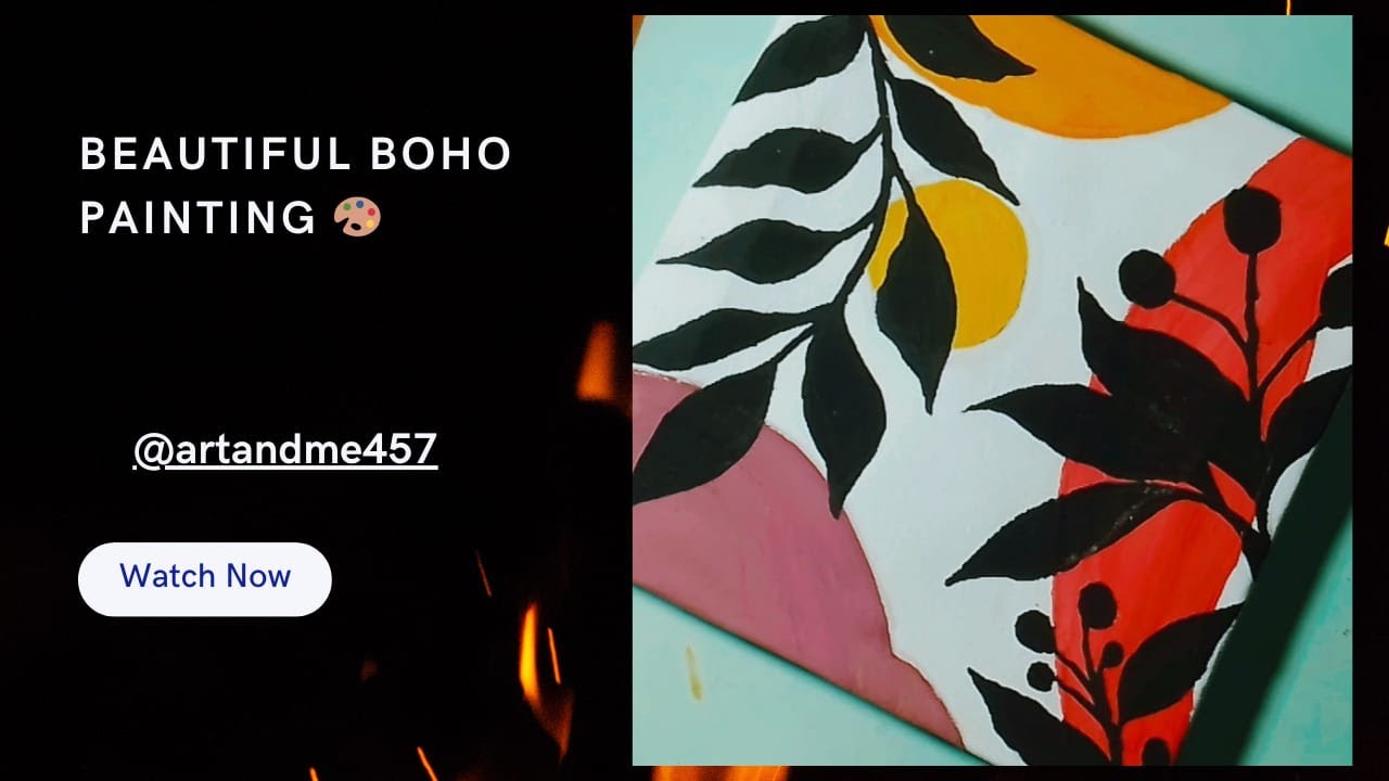 Diy Boho Wall Decor ||Acrylics Painting🙀🤔#art #painting  @artandme457