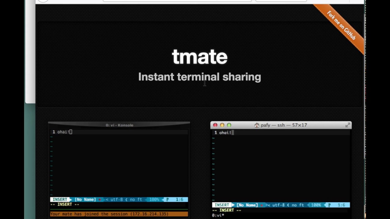 tmate - una herramienta para compartir terminal