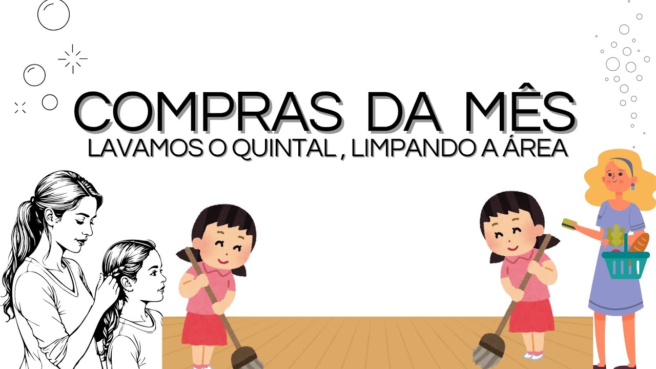 VLOG DE SÁBADO / LIMPAMOS O QUINTAL
