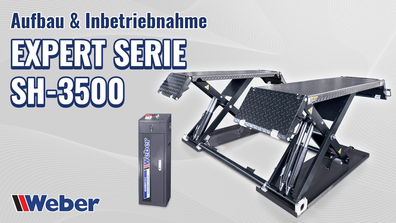 Weber Mobile Kurzhub Scherenhebebühne SH-3500: Aufbau und Inbetriebnahme