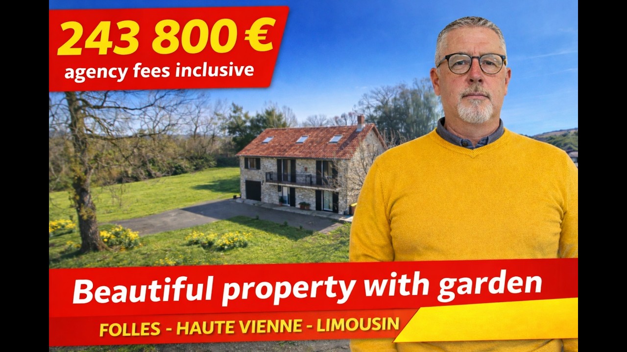 Stunning Stone property in the heart of the Limousin close to the town of Bessines Sur Gartempe
