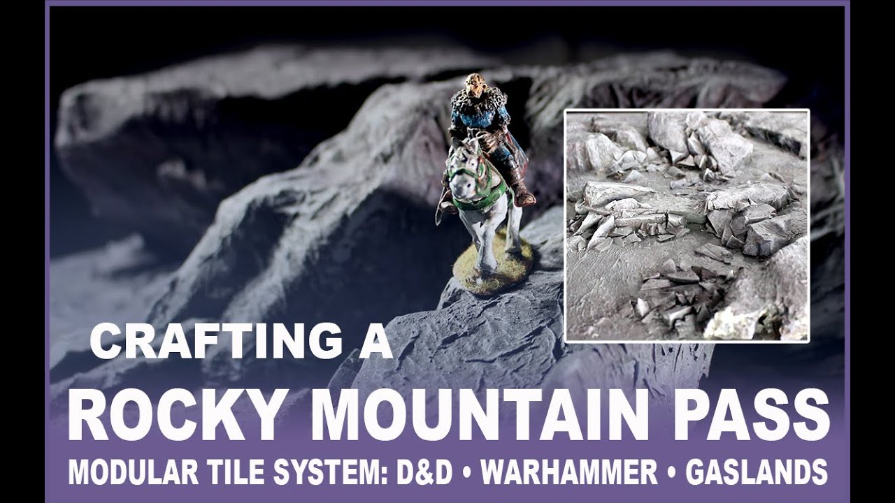 How to build a modular Rocky Mountain terrain tile set for Dungeons & Dragons &bull; Warhammer &bull; Gaslands