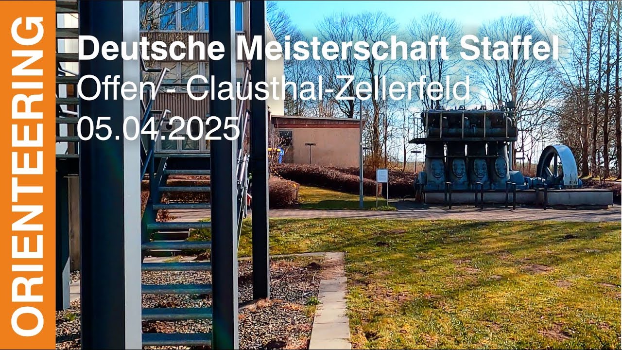 Headcam orienteering | Deutsche Meisterschaft Sprint-Staffel 2025| Offen Clausthal-Zellerfeld
