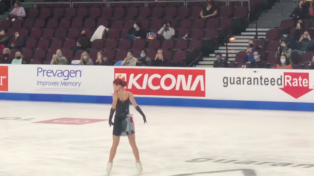 Alexandra Trusova FS Practice Skate America 2021
