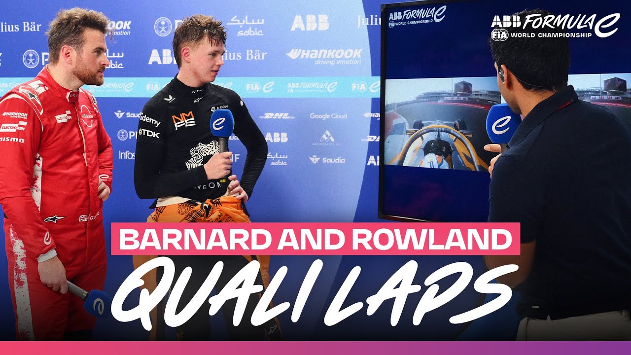 Barnard and Rowland Analyse Final Qualifying Laps 👀 | 2025 Jeddah E-Prix Round 4