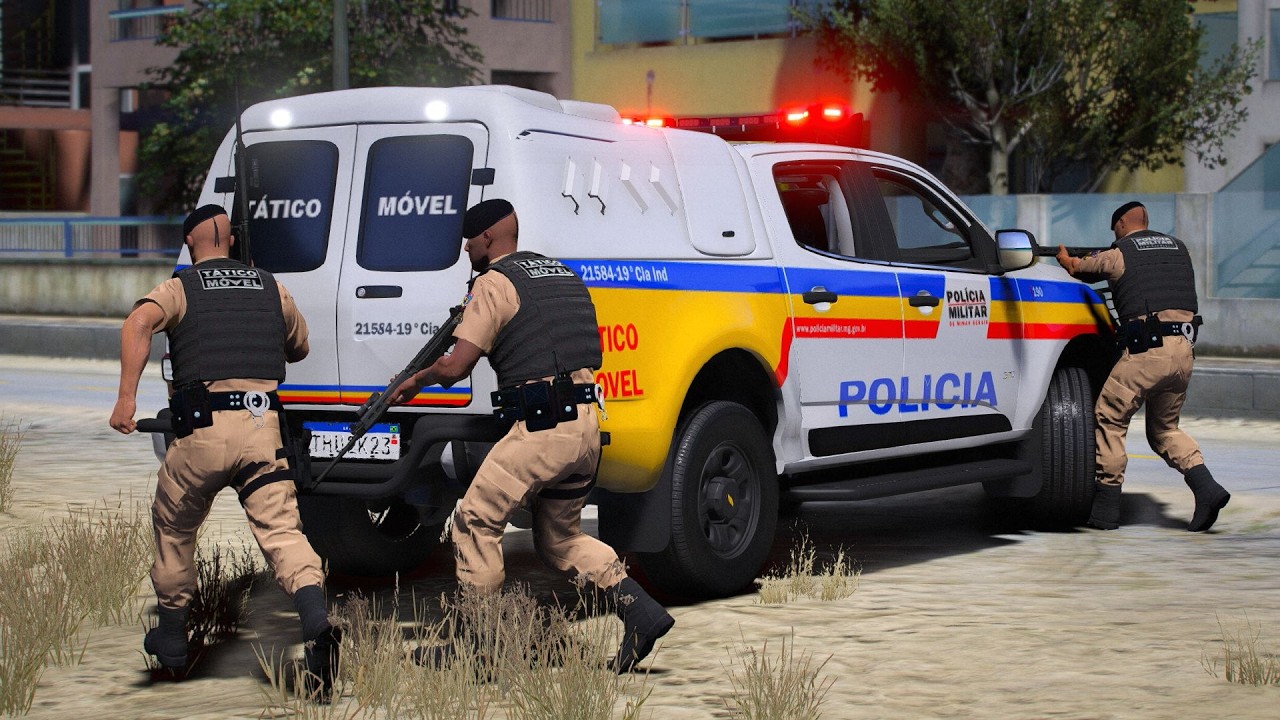 OCORRÊNCIA DE $URTO PS1CÓTICO TERMINA MAL NA REGIÃO DA PRAIA | PMMG - POLICIA NO GTA 5