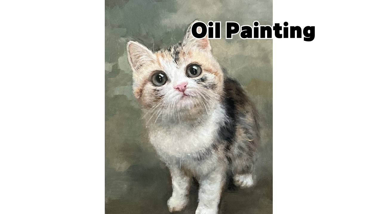 [Oil Painting] 고양이 집사의 그림 일기'  길고양이-2 #cat #art #painting #drawing #cute #고양이