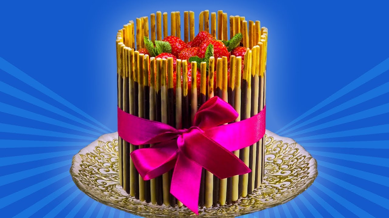 Esta hermosa tarta Mikado pone muy en alto el nombre del chocolate