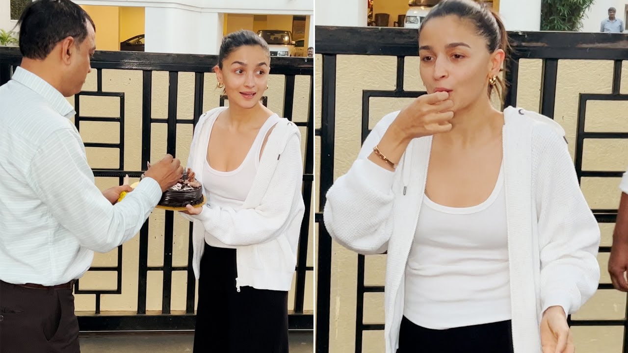 Alia Bhatt Cuts Cake Celebrates Her Birthday With Media 🤩 | Happy Birthday Alia Bhatt | MS shorts