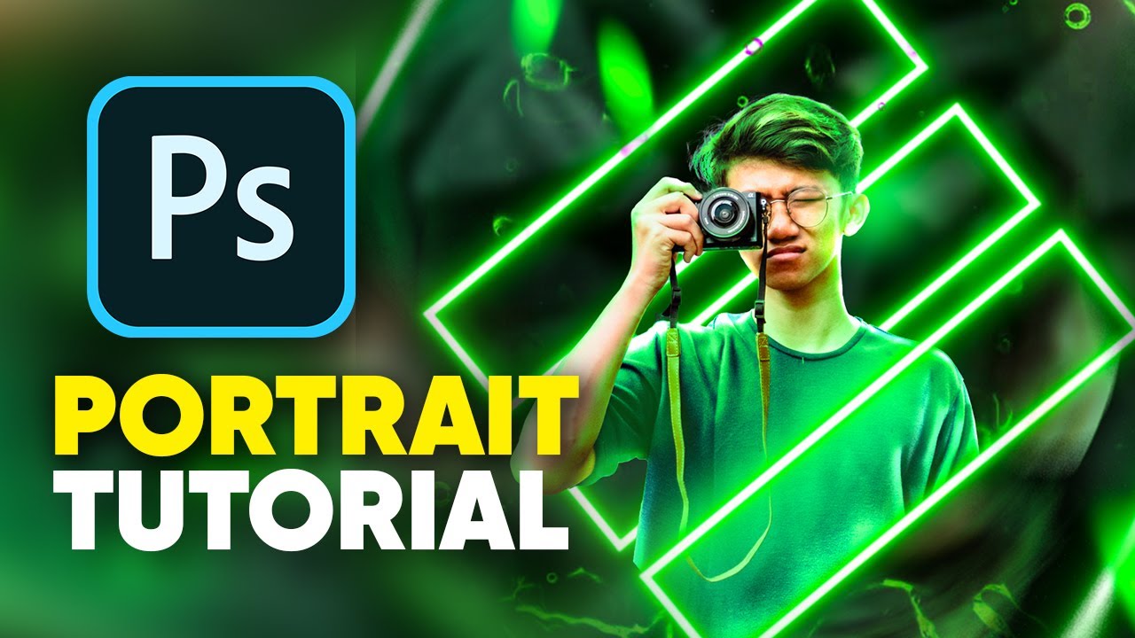 Neon light Portrait Editing Tutorial in Photoshop