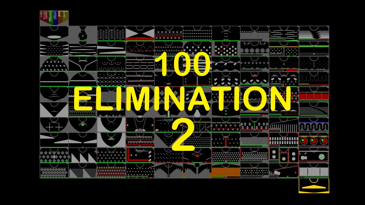 100 Elimination Marble Race 2 in Algodoo
